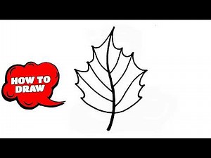 How To Draw A Simple And Easy Leaf | Botanical Leaves Drawing | Leaf Drawing Lesson