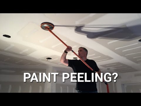 How to prevent Paint Peeling After Popcorn Ceiling Removal.