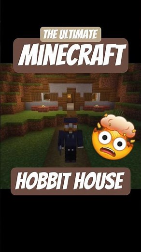 The ULTIMATE Minecraft Hobbit House 🏠👌 #minecraft #gaming #cozy #hobbithouse #minecraftsurvival
