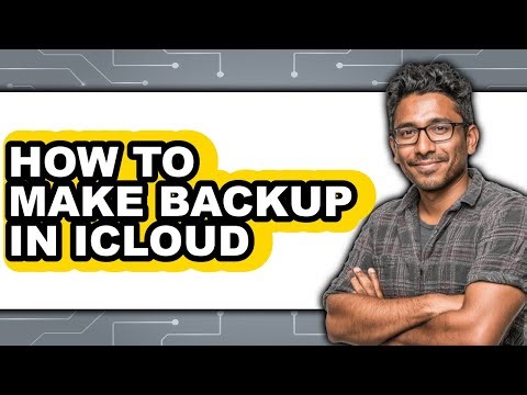 How to Make Backup in Icloud (updated)