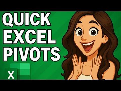 Quick Excel How To Tutorial: Pivot Tables