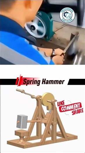 Spring Hammer #automobile #engineblock #engineering #foryou #mechanical #viral #machine #cncsoftware