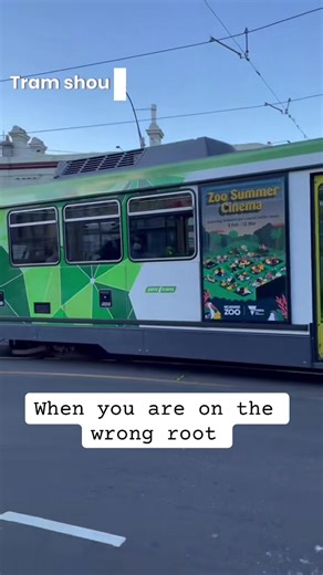 Melbourne Tram on the Wrong Route
