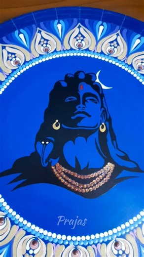 Adiyogi in Mandala Art | Spiritual & Healing Artwork | Mandala Painting