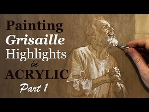 Painting a Grisaille in Acrylic—Using Titanium White Highlights over Dark Brown