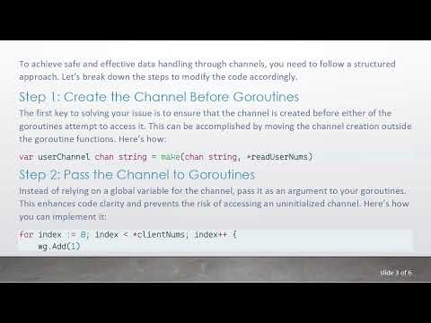 Safely Produce and Consume Data Using Channels in Go