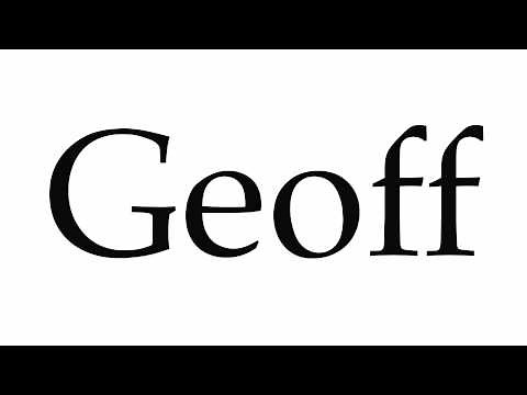 How to Pronounce Geoff