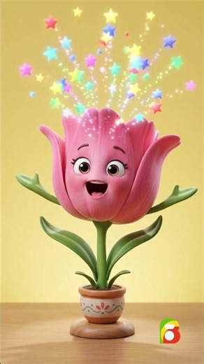 Meet the Tulip! 🌷 | Bokidz Animated Songs for Kids #Shorts #flowers