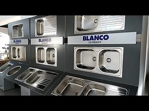 TAPS & MORE Showroom : Installing our BLANCO kitchen sinks on BLANCO display boards
