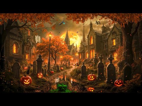 90s Autumn Halloween Memories 🎃 Abandoned Haunted Town 👻With Spooky Halloween Music, Scary Sounds