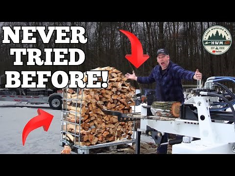All Wood Birch Commercial Log Splitter! Horizontal vs Vertical You Decide!