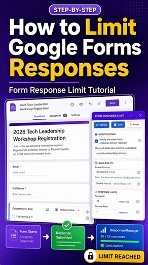 How to Set a Response Limit in Google Forms™