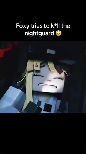 Foxy tries to k*ll the nightguard 😱#shorts #fnaf #minecraft