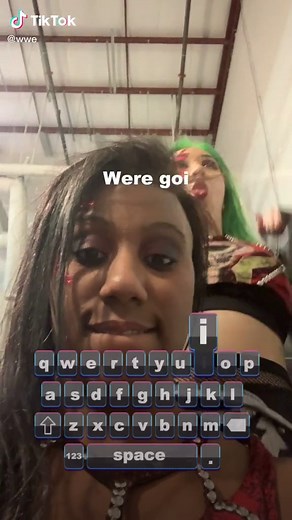 This #Typing sound makes for a great dance according to Shotzi Blackheart 😂 #fyp #wwe