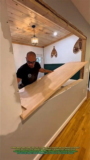 Smart Trick for Installing a Perfectly Level Wood Countertop!