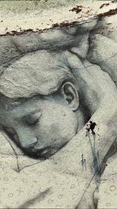 Created on sand. Gone by morning. HELD is two pieces about love—being held when everything else fades. Made on a Norwegian archipelago with chalk and charcoal. Only available for 5 days. | David Popa Arts