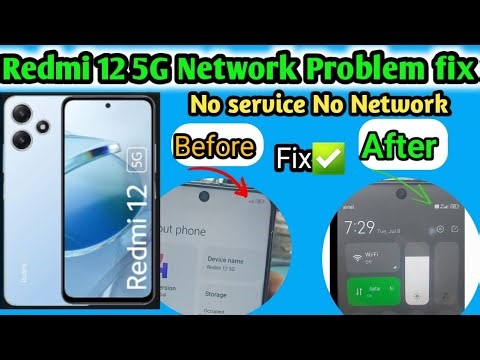 Redmi 12 5g Network Problem Solution|| Redmi 12 5g No service Solution| Redmi Mobile Network Problem
