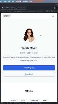 Minimal Portfolio Template (HTML/CSS/JS) 🔥 Sticky Nav + Copy Email