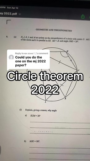 Replying to @ɴɪᴀ ᴅᴇɴᴀᴇ🫧 #circletheroem #fyp #acemaths #csecmath #cxcmaths