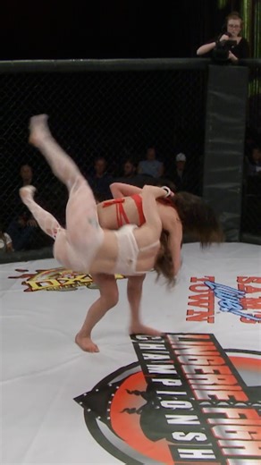 Made her tap to strikes! 💥👊 #mma #ufc #wwe | Lingerie Fighting Championships