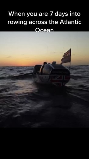 7 days into rowing across the Atlantic and you realize just how big an Ocean it is #atlantic #rowing #taliskerwhiskyatlanticchallenge #fyp