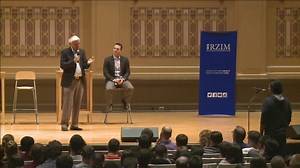 Why is Christianity the right religion? Ravi Zacharias and Vince Vitale respond to a question during an open forum at the Soldiers & Sailors Memorial Hall in downtown Pittsburgh. | Ravi Zacharias