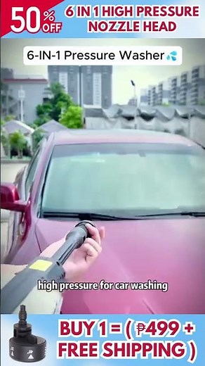 6 In 1 High Pressure Nozzle HEAD