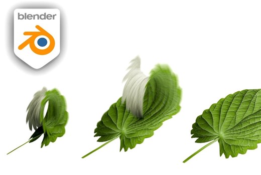 【中配】动画叶子在Blender地理节点中生长
