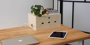 How to set up your home office with a DIY Cable Management Box | Dremel