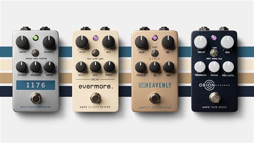 “Affordable, gig-worthy stompboxes that bring pro-level polish and timeless tones to any rig”: Universal Audio UAFX Evermore, Heavenly, Orion and 1176 review