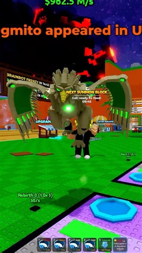 Tier 5 MAX Summon Lucky Block NEW INFINITY #roblox #escapetsunamiforbrainrots