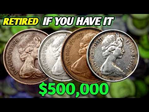 Do You Have These 4 Most RARE UK Elizabeth NEW PENCE Worth BIG MONEY!