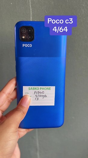 Poco C3 4/64 - Affordable Refurbished Phone with Android OS