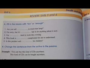 تصحيح تمارين الصفحة:92-93 Review units:5 and 6 page:92-93/1bac Gateway to English