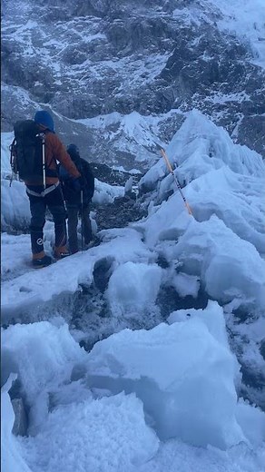 Inside Everest: Climbers Enter the Deadly Khumbu Icefall in Nepal #everest #everestbasecamp #khumbu