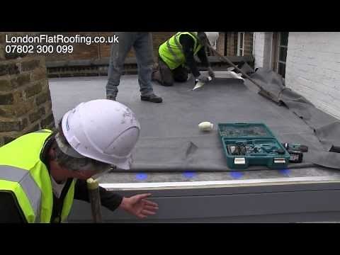 EPDM Rubber Roof Over New Insulation New Warm Roof