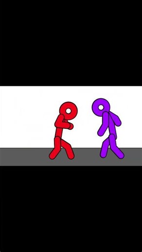 Red vs Blue Stick Figure Animation