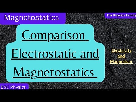 Comparison between Electrostatic and Magnetostatics //Electricity and Magnetism