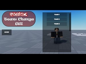 How to create a Team Change GUI in Roblox Studio