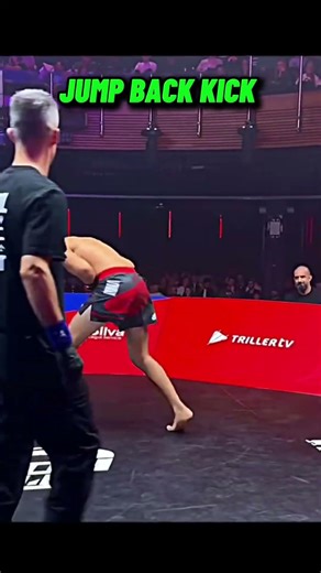 JUMP SPINNING BACK KICK 💥 Brutal Knockout | Fight Re-Creation 🥊🔥#niketjha#mma#muaythai#brutal#usa