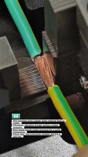 Ultrasonic Wire Splicing Bonds Copper Perfectly No Heat Needed #Electrical #USA #Tech