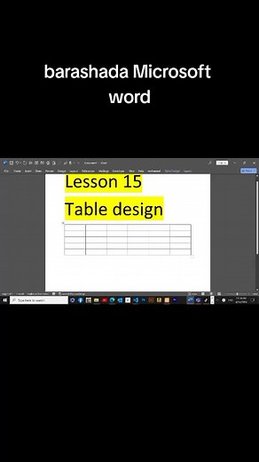 ‏barashada Microsoft word cashir ka 15aad