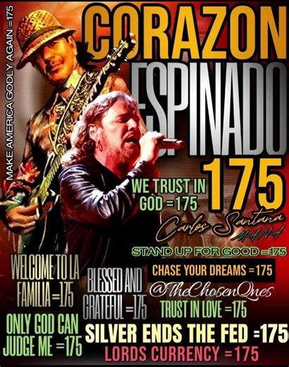 Corazon Espinado Carlos Santana con Mana @TheChosenQnes