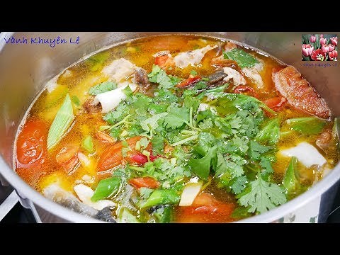 Lẩu Đầu Cá Hồi - Cách nấu Bún Cá Hồi - Bún Cá Thơm Bổ, Nấu nhanh, Nước Lèo Ngon Ngọt by Vanh Khuyen