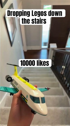 Throwing Lego sets down the stairs for likes #lego ￼