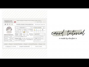 interactive carrd tutorial — © yj4won