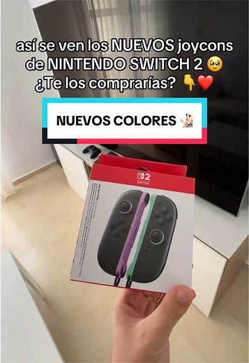 así se ven los NUEVOS joycons de NINTENDO SWITCH 2 🥹 ¿Te los comprarías? 👇❤️ JOYCONS NUEVOS COLORES #gaming #nintendo #nintendoswitch #switch2 #fyp