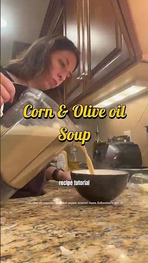 The Best Corn Soup Recipe - Easy Vegan Corn Soup with Olive Oil