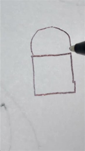 How to draw a key lock 🔒 #shorts ￼