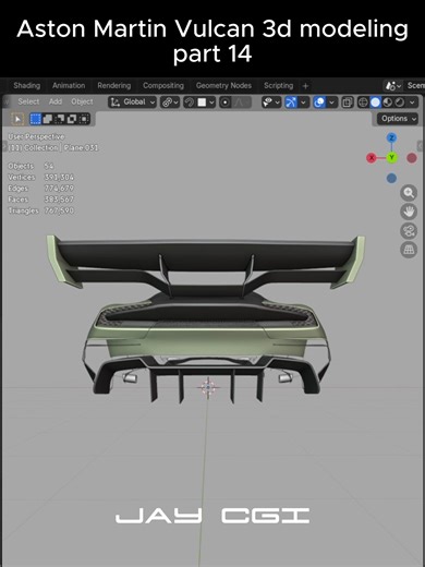 𝒥𝒶𝓎 on Instagram: "Aston Martin Vulcan 3d modeling process part 14 #blender3d #tutorial #blender #3dmodeling #cardesign #automotivephotography #automotive #blenderart #3d #automotivedesign #fyp"